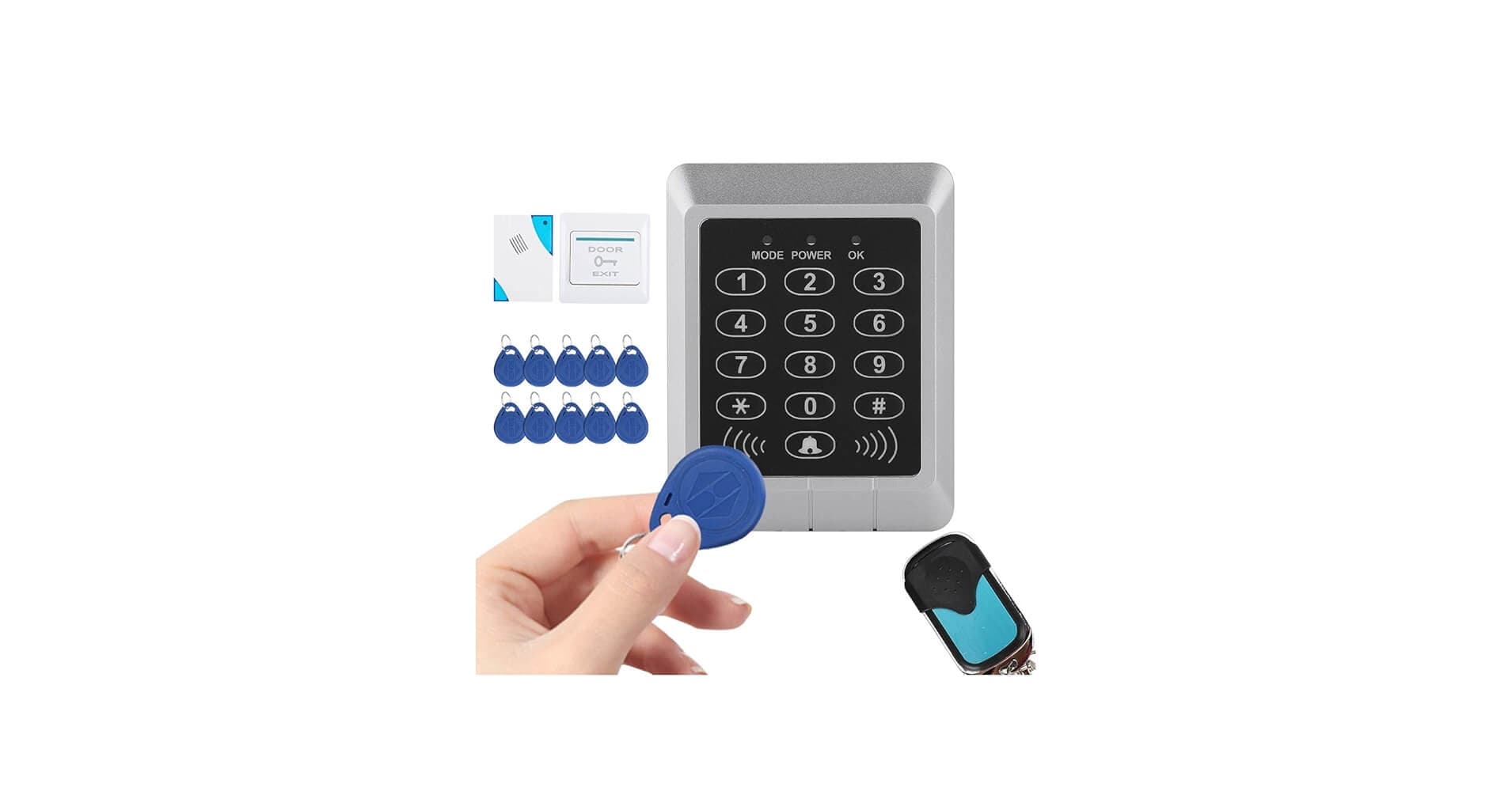 Sistema de control de acceso RFID con llaveros electrónicos