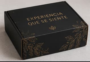 Caja premium personalizada para productos comerciales